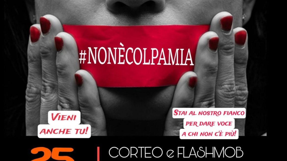 #nonècolpamia corteo e flashmob a Pescara contro la violenza sulle donne