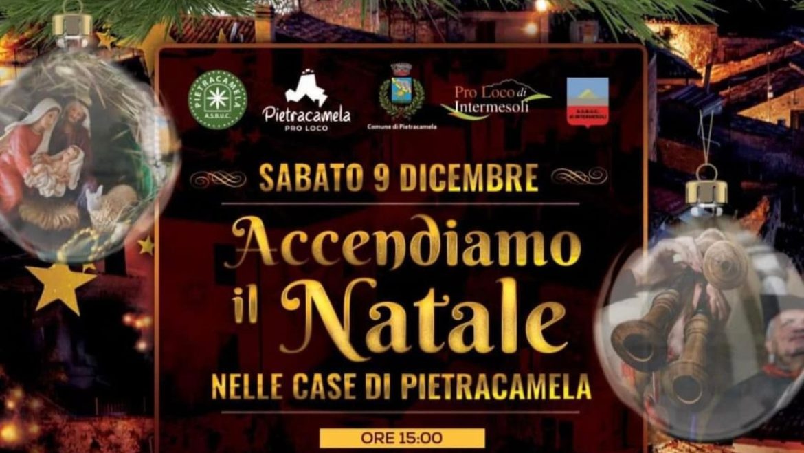 Accendiamo il Natale a Pietracamela 2023: mercatino, Babbo Natale e luminarie