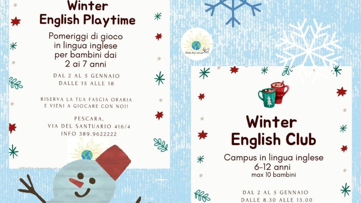Campus di Natale in inglese a Pescara da Sparks and Wonders