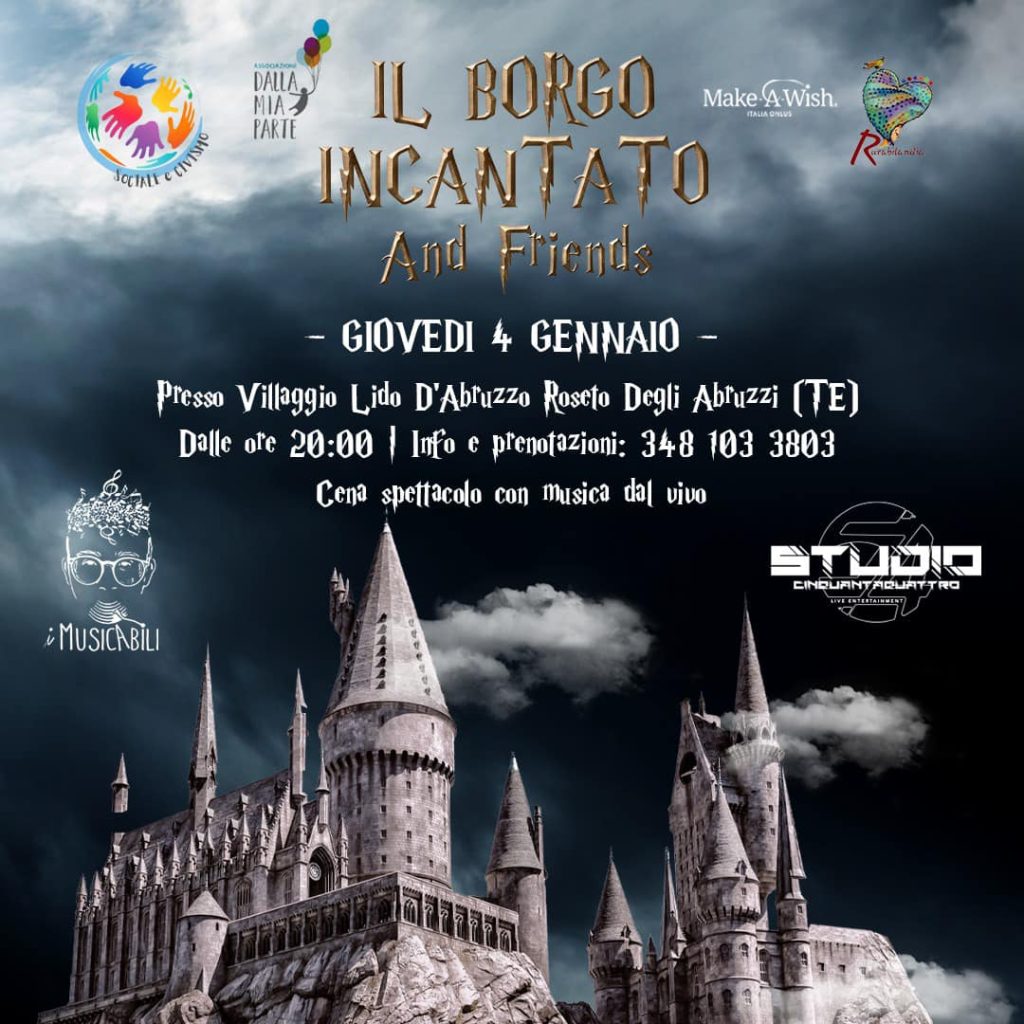 Cena spettacolo con gli amici de Il Borgo Incantato