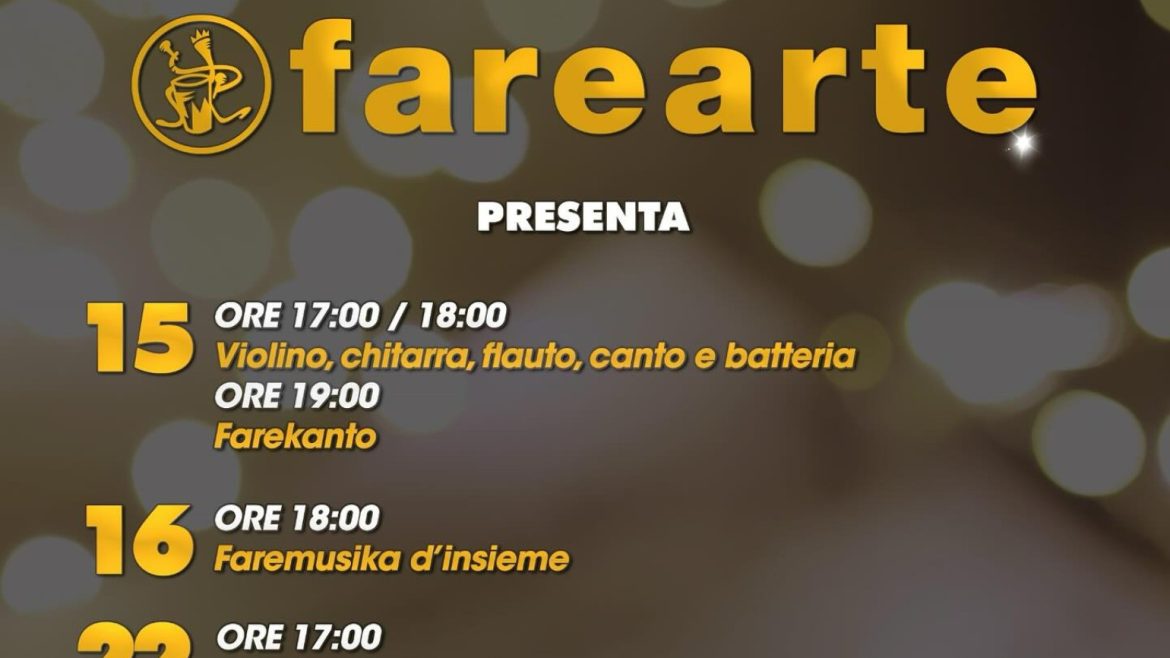 Lezioni aperte di Farearte Teramo a dicembre