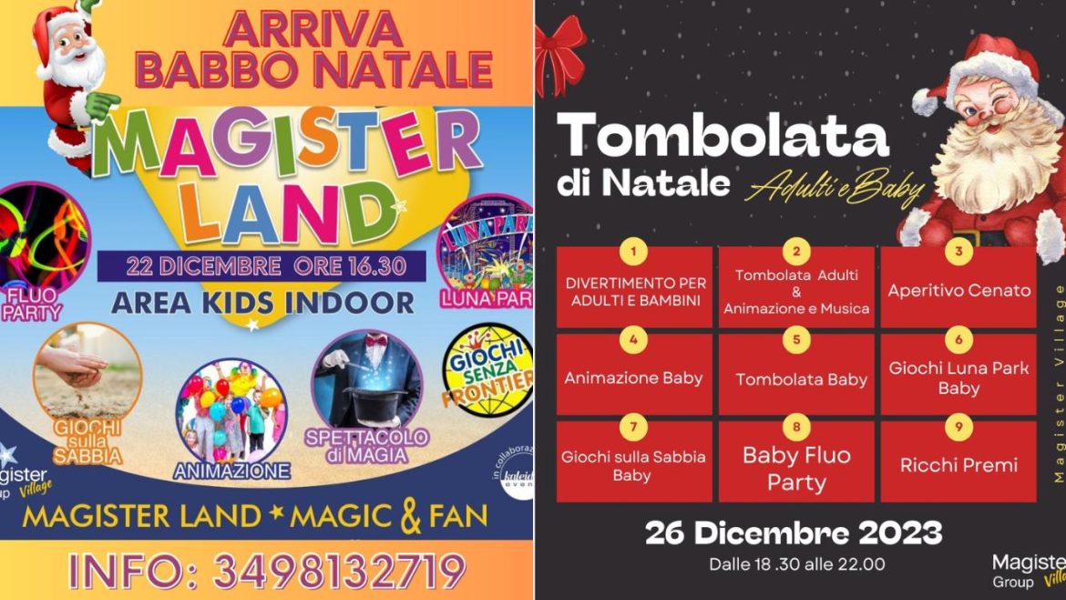 Natale a Montesilvano due serate con Babbo Natale e tombolata