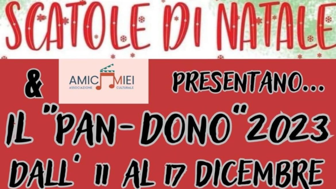 Un PanDono per Natale a Teramo iniziativa di solidarietà 