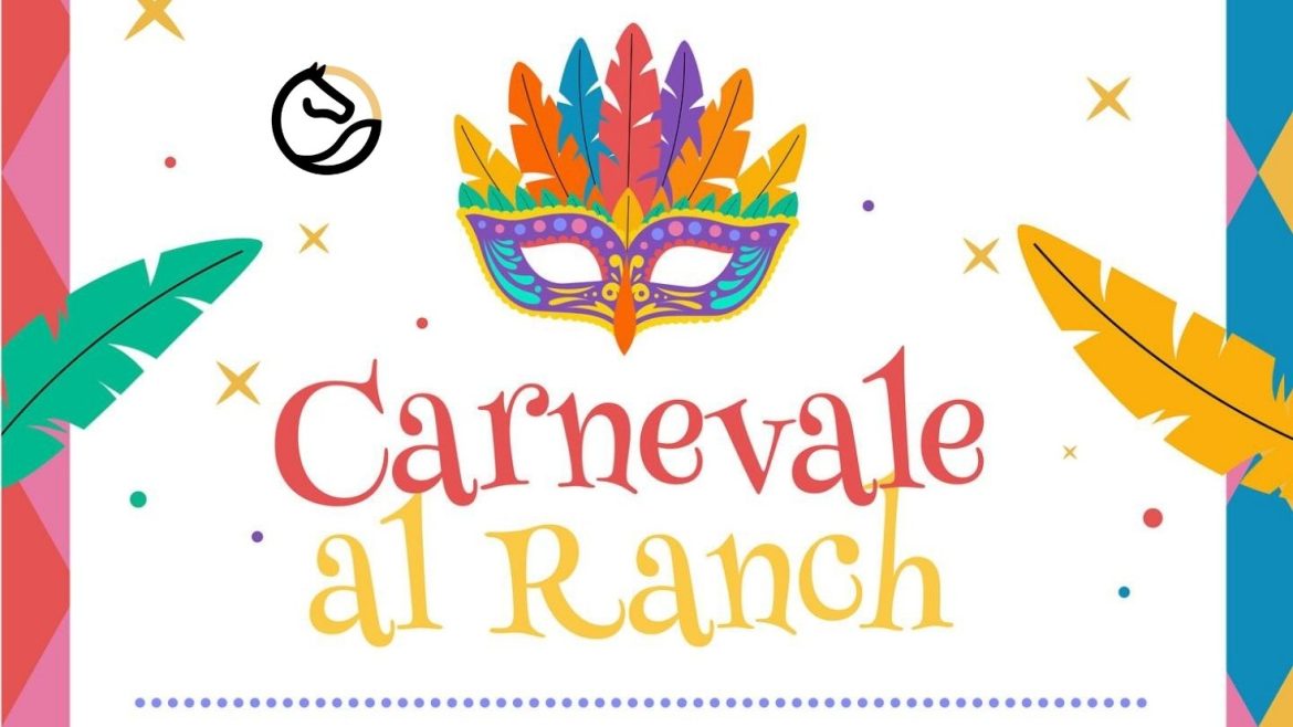 Carnevale al Ranch a Bellante con i cavalli, il laboratorio e le maschere