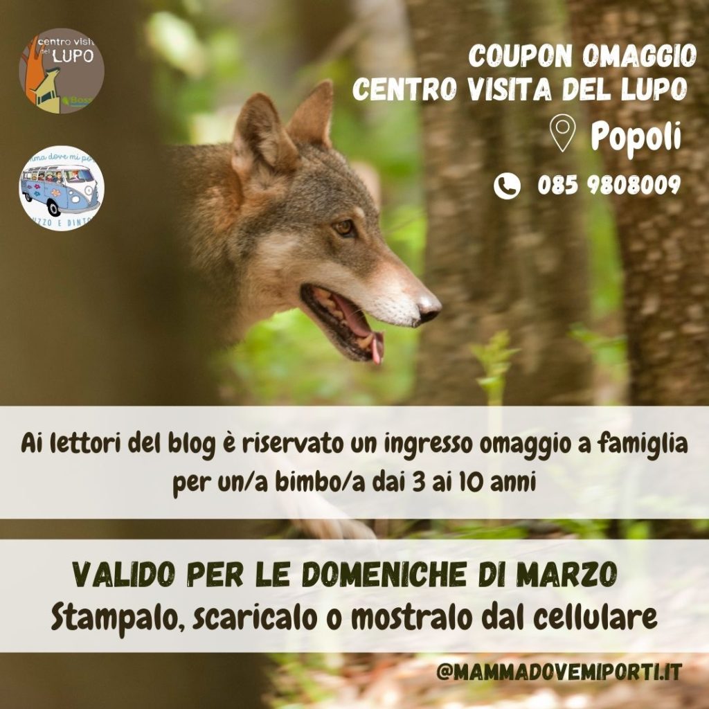 Ai lettori del blog è riservato un ingresso omaggio a famiglia per un bimbo dai 3 ai 10 anni.
