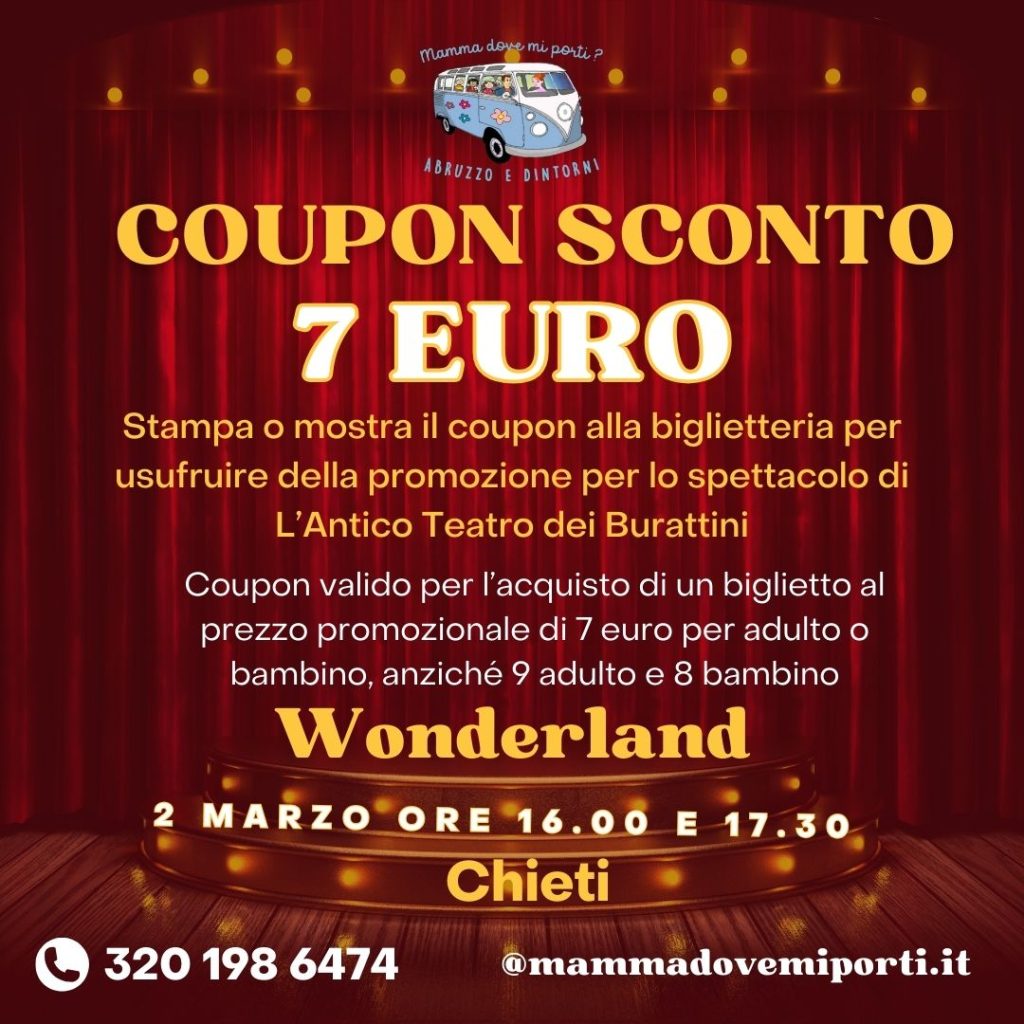 Coupon Sconto Teatro dei Burattini Chieti