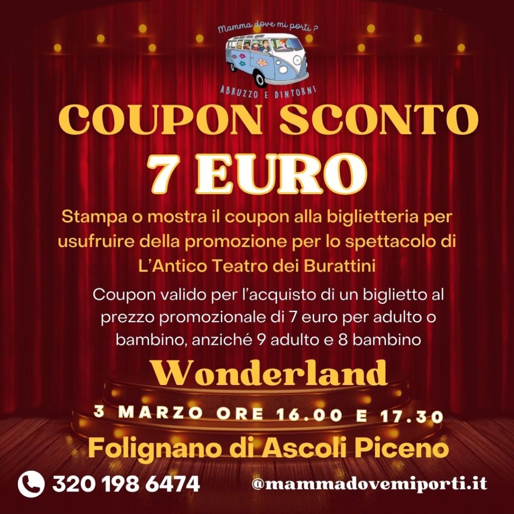 Coupon Sconto Teatro dei Burattini ad Ascoli Piceno