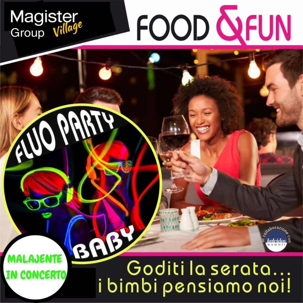 Fluo Party per bambini a Montesilvano con giochi e animazione