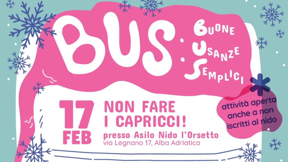Sano sviluppo neuromotorio per bambini con Bus Buone Usanze Semplici