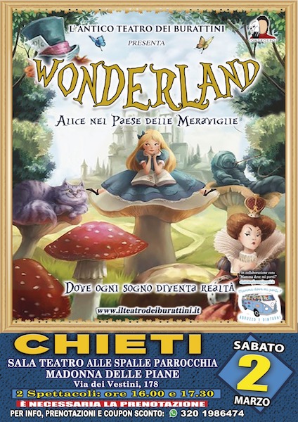 Teatro dei Burattini a Chieti con Wonderland