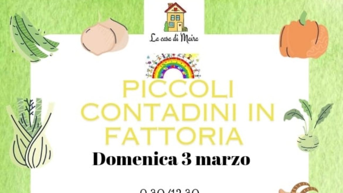 Piccoli contadini in fattoria a Catignano laboratorio, orto e animali