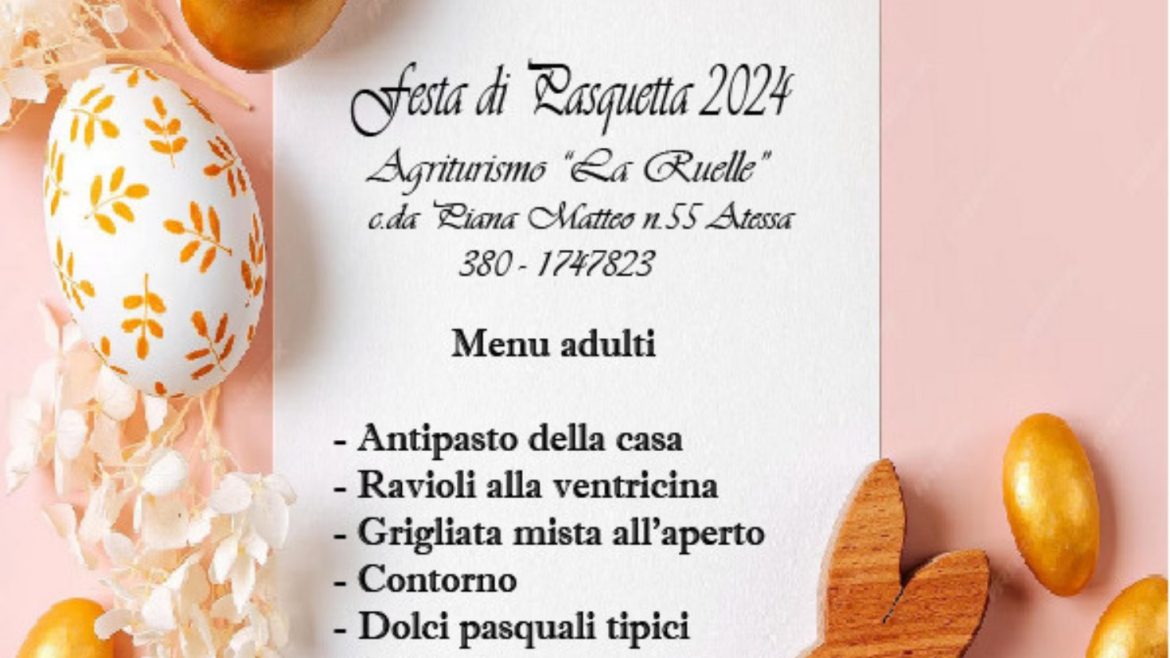 Festa di Pasquetta in agriturismo ad Atessa da La Ruelle