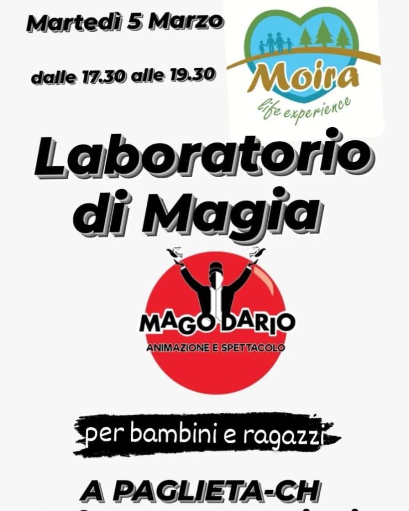 Laboratorio di Magia a Paglieta per bambini e ragazzi 