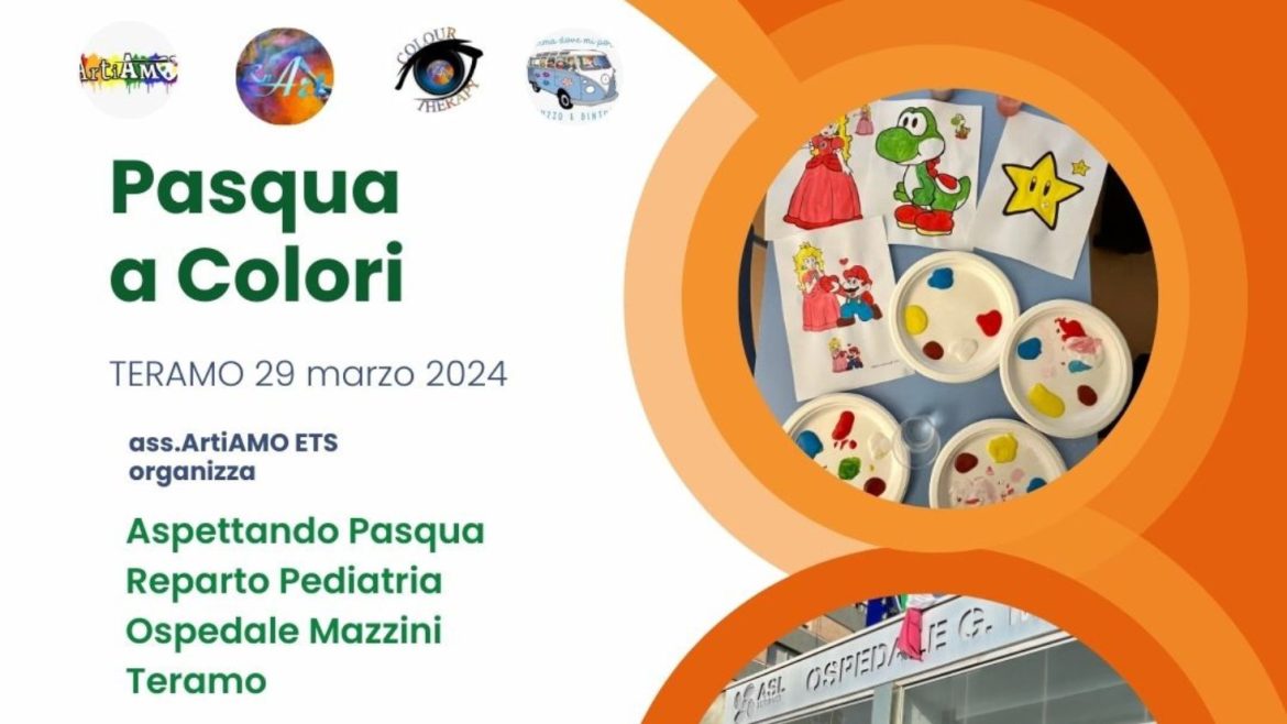 Pasqua a Colori alla Pediatria di Teramo con laboratorio di pittura