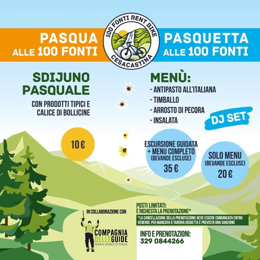 Pasqua e Pasquetta in montagna con escursioni e prodotti tipici