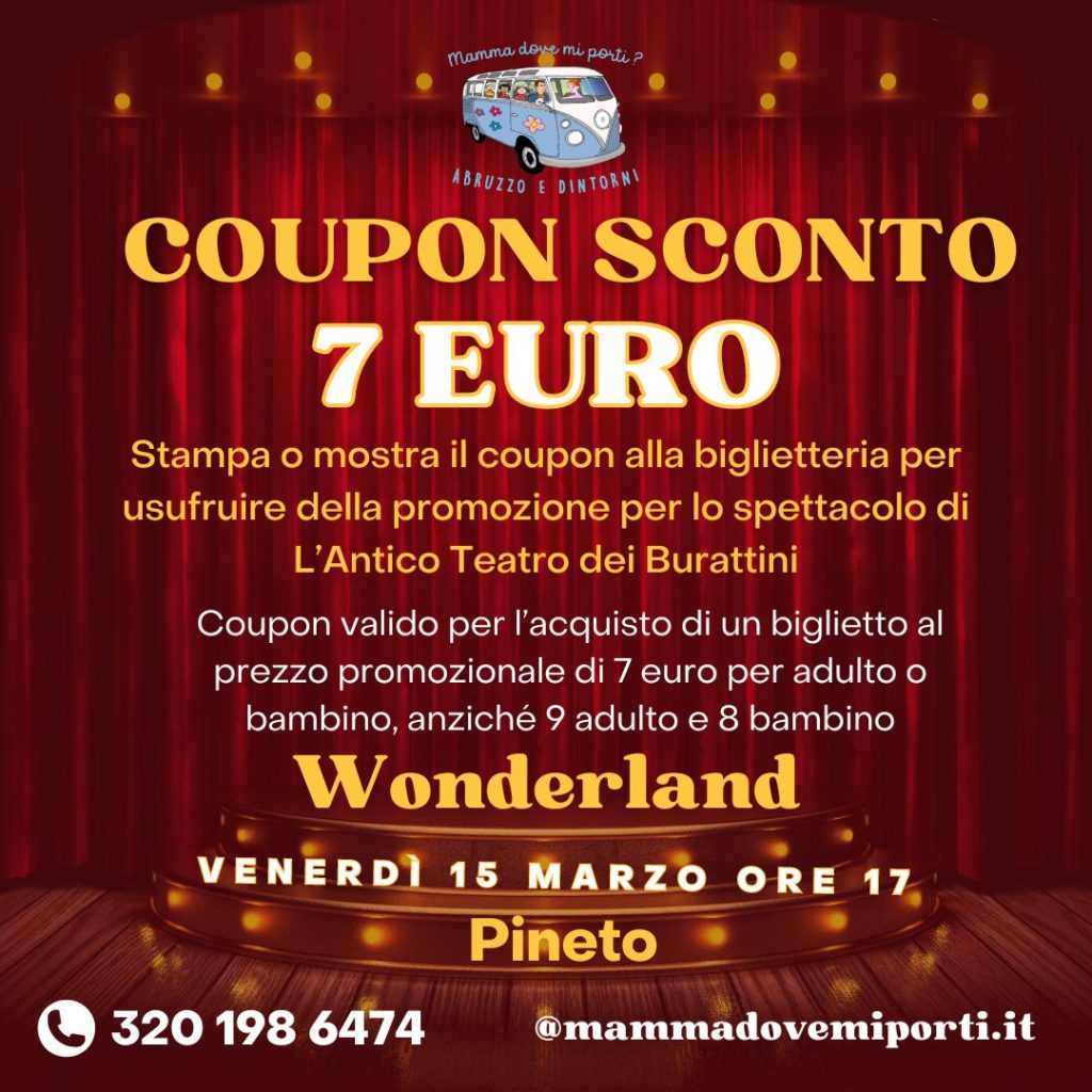 coupon sconto Teatro dei Burattini a Pineto