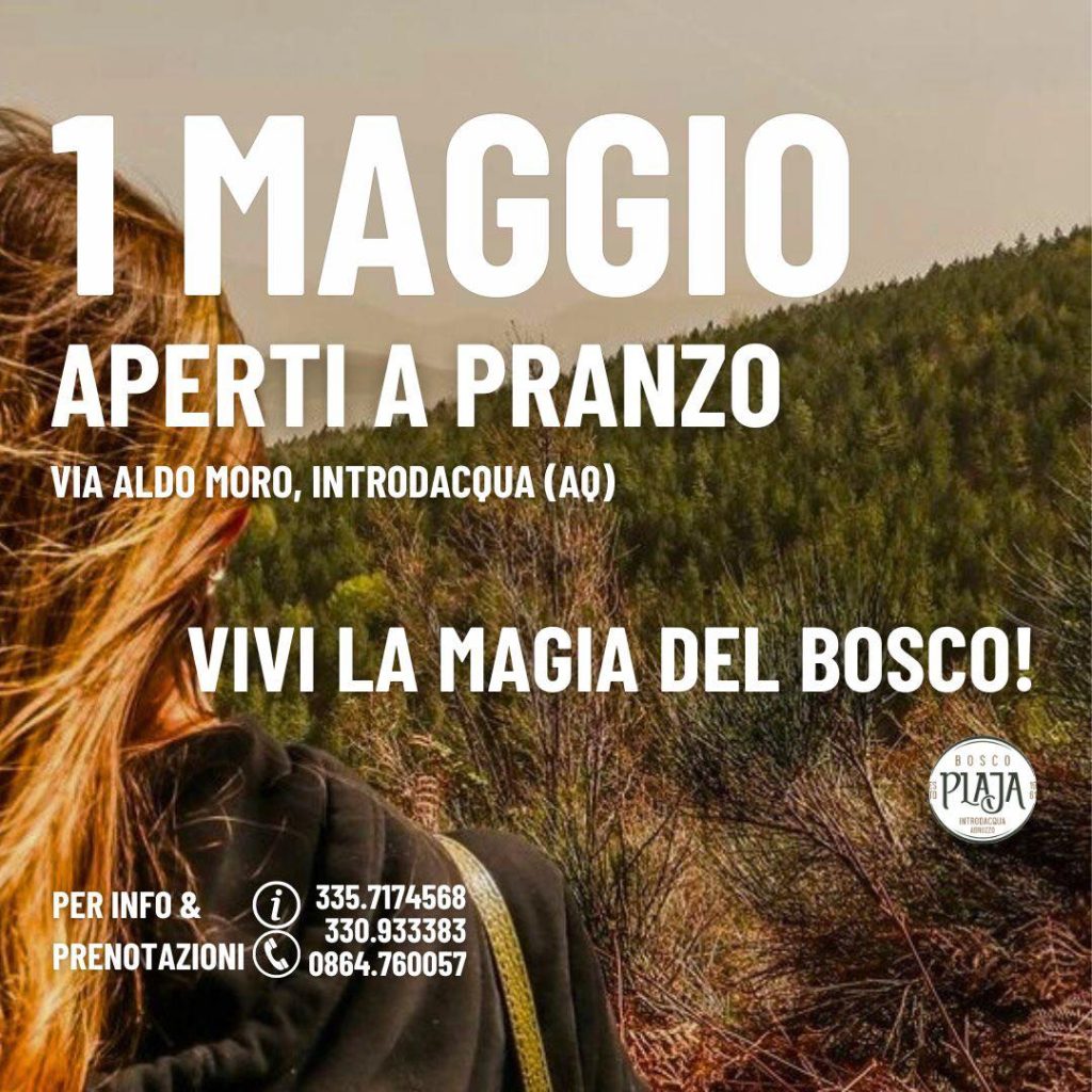 1 maggio ad Introdacqua da Bosco Plaja trekking, giochi e pranzo