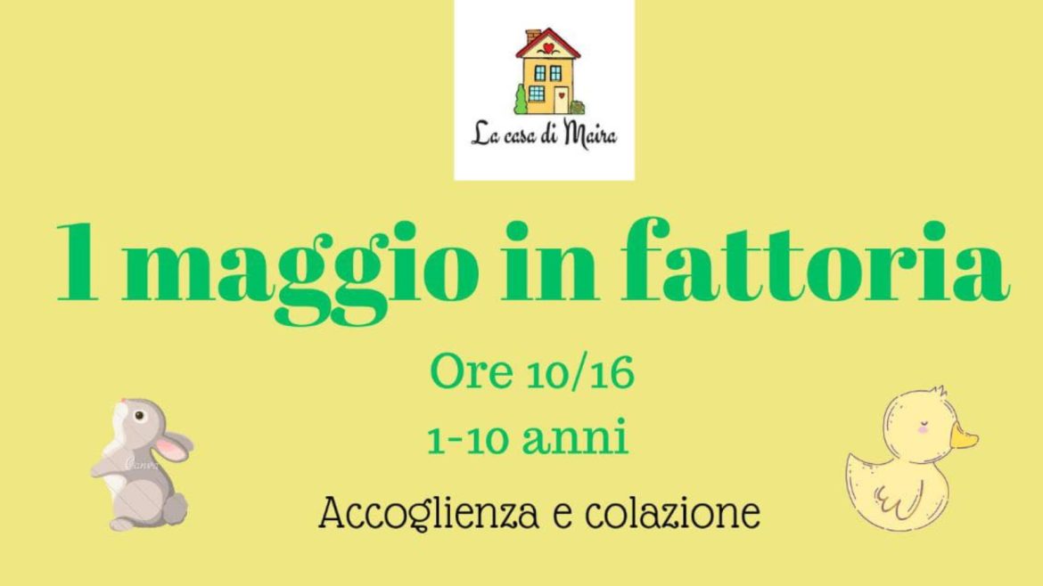 1 maggio in fattoria a Catignano 2024 con pony, giochi e picnic