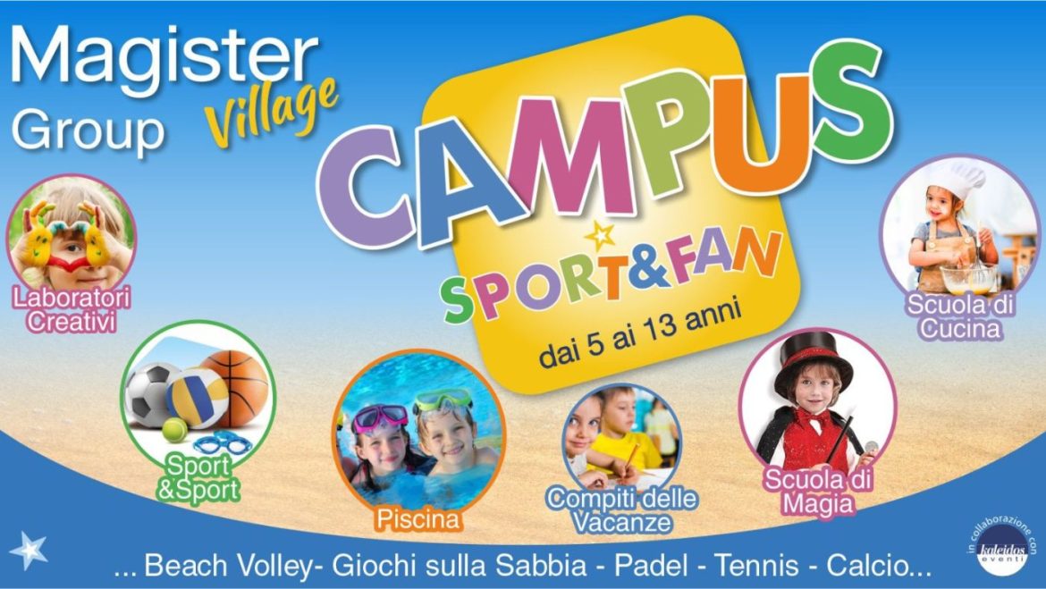 Campo estivo 2024 a Montesilvano di Magister Village Camp
