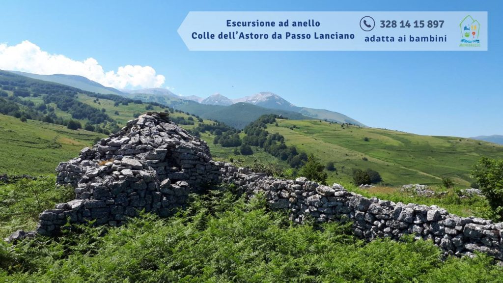 Escursione anello Colle dell'Astoro da Passo Lanciano adatta ai bambini