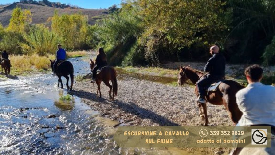 Escursioni a cavallo sul fiume e in collina a Bellante di River Ranch