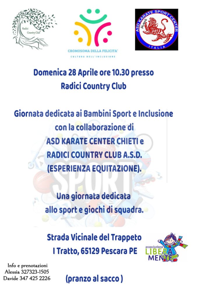 Giornata di sport, divertimento e inclusione a Pescara da Radici Country Club