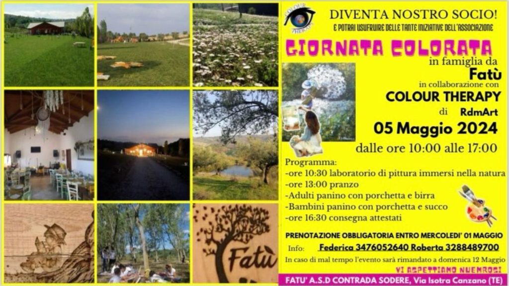 Laboratorio di Pittura per bambini a Canzano di associazione Fatù