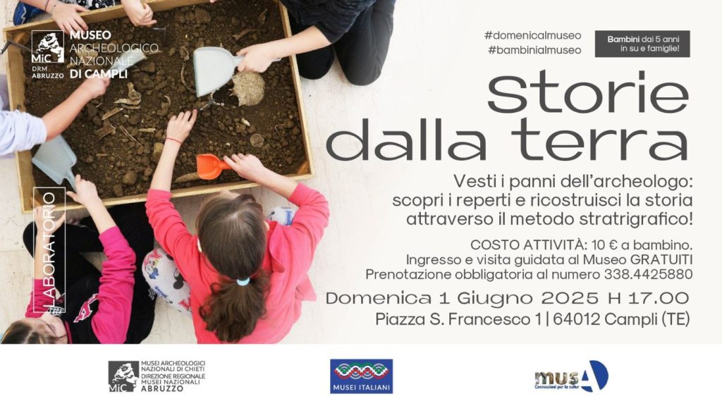 Laboratorio di archeologia per bambini a Campli per entrare nella storia