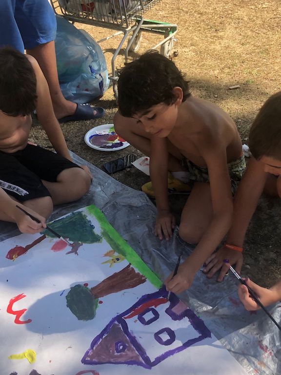 Laboratorio di pittura al Campus in inglese a Roseto degli Abruzzi per bambini e ragazzi