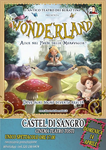 Teatro dei Burattini a Castel di Sangro con Wonderland
