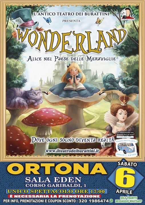 Teatro dei Burattini a Ortona con Wonderland