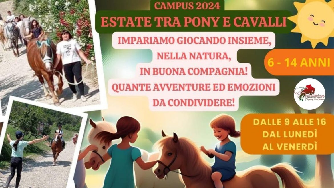 Campus a Teramo con i cavalli e i pony di Equestrian Sporting Club