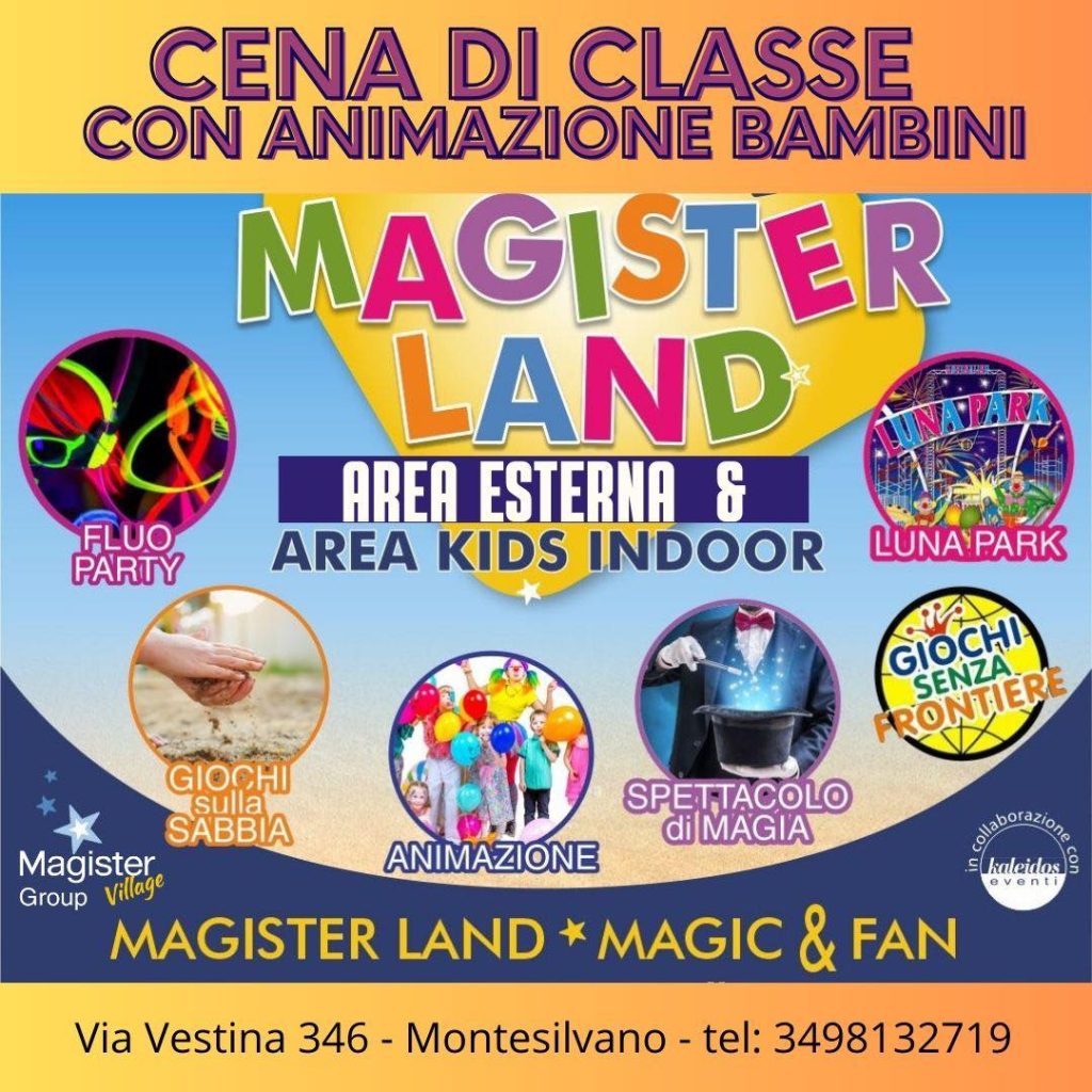 Cene di classe di fine anno scolastico a Montesilvano