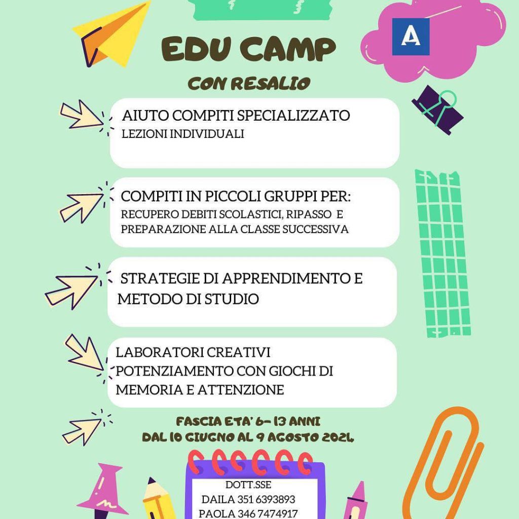 Edu Camp con Resalio a Teramo il campo estivo per bambini e ragazzi