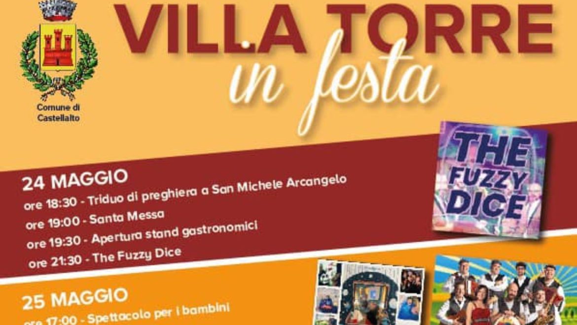 Festa di Villa Torre con burattini, musica, appuntamenti religiosi e stand gastronomici