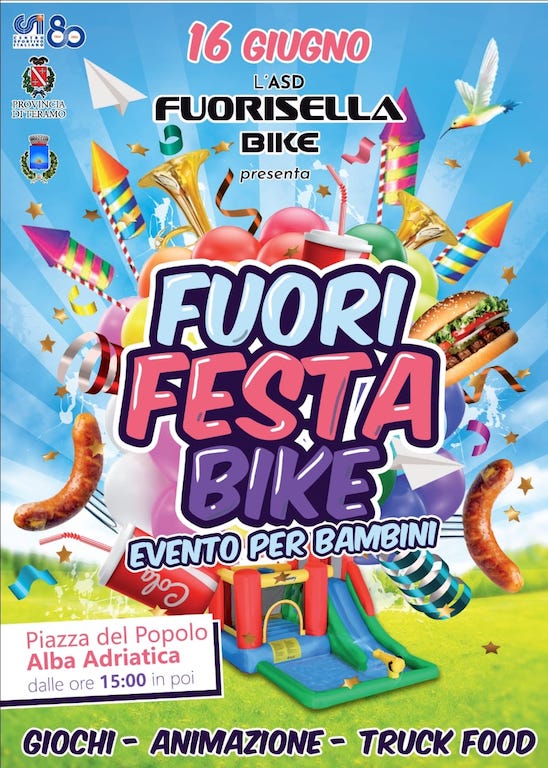 FuoriFesta Bike ad Alba Adriatica giochi, animazione e truck food