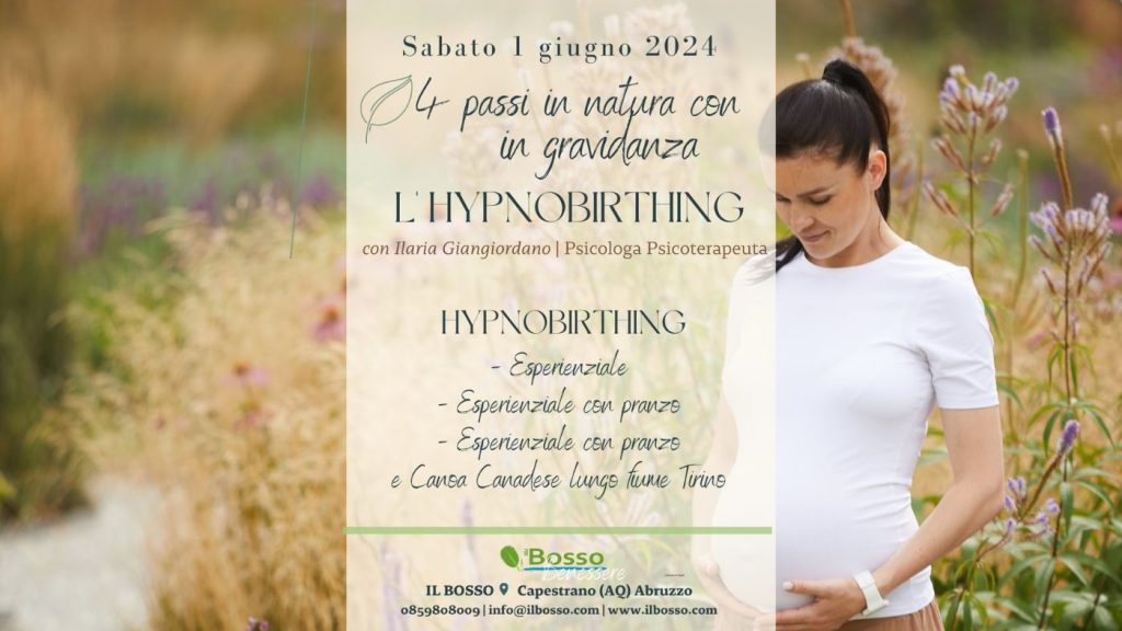 Hypnobirthing in gravidanza nella Valle del Tirino con Il Bosso