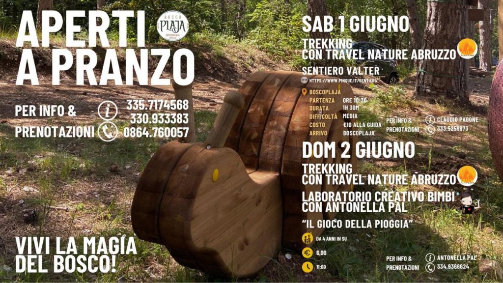 Laboratorio creativo, trekking e pranzo in agriturismo a Introdacqua