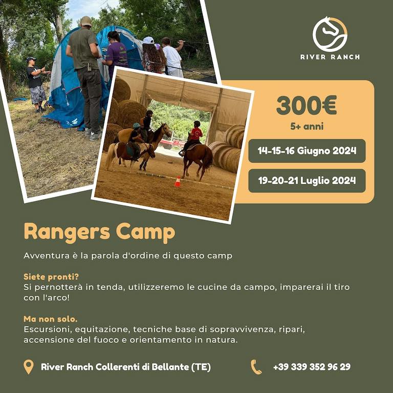 Rangers Camp a Sellante campo estivo con cavalli, avventura e natura