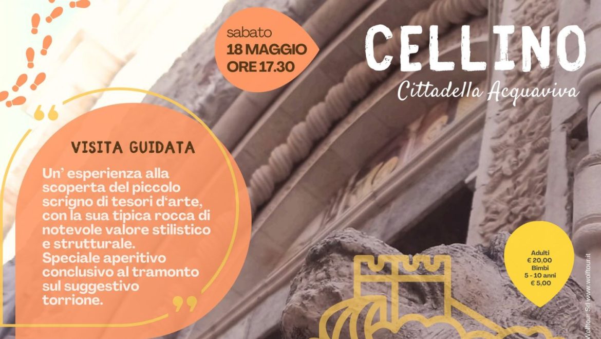Tour di Cellino Attanasio Cittadella Acquaviva con visita guidata e aperitivo