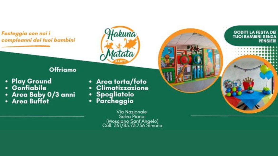 Feste di compleanno a Mosciano Sant’Angelo da Hakuna Matata Party