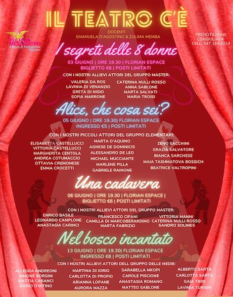 Saggi di fine anno laboratori teatrali del Florian Metateatro