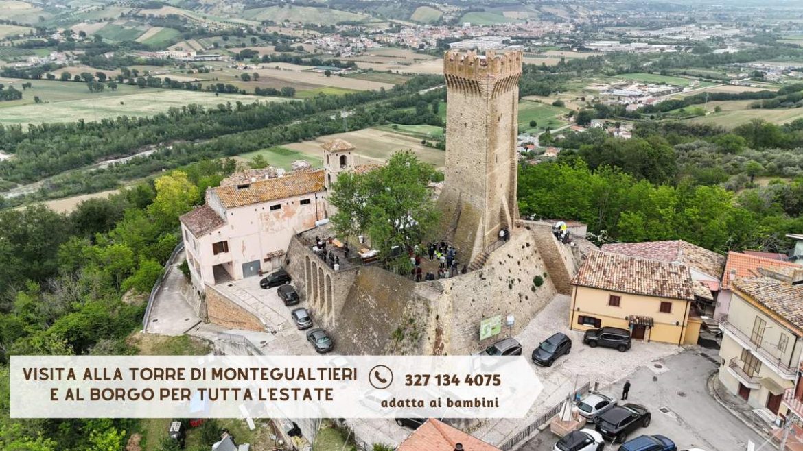 Visita alla Torre di Montegualtieri e al borgo per tutta l’estate