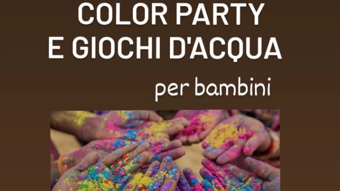 Color Party e giochi d’acqua a Paglieta nel Giardino degli eventi