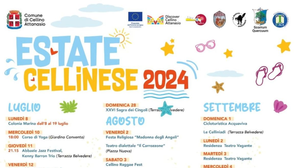 Estate Cellinese 2024 a Cellino Attanasio sagra, spettacoli, giochi e musica