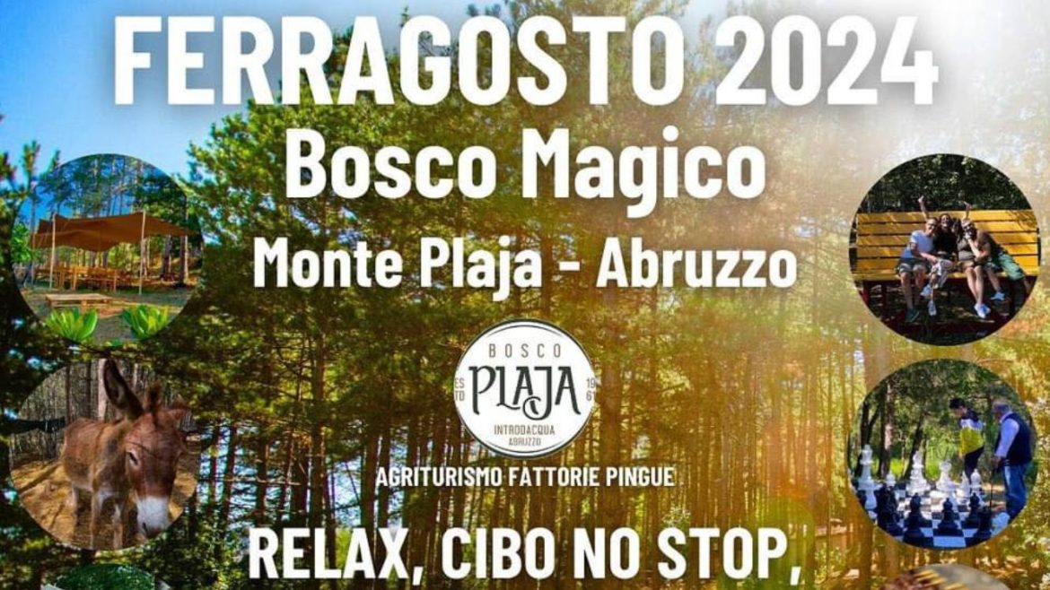 Ferragosto in agriturismo nel bosco a Introdacqua da Bosco Plaja
