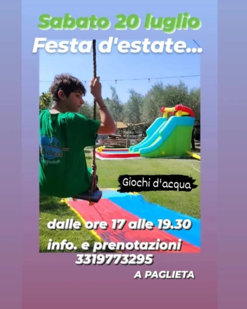 Festa d'estate a Paglieta da Moira Life Experience in provincia di Chieti