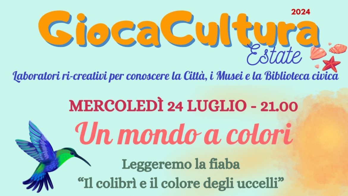 Giocacultura estate a Giulianova lettura e laboratorio per bambini