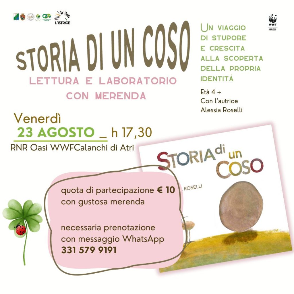 Lettura e laboratorio di disegno con merenda ad Atri con L'istrice