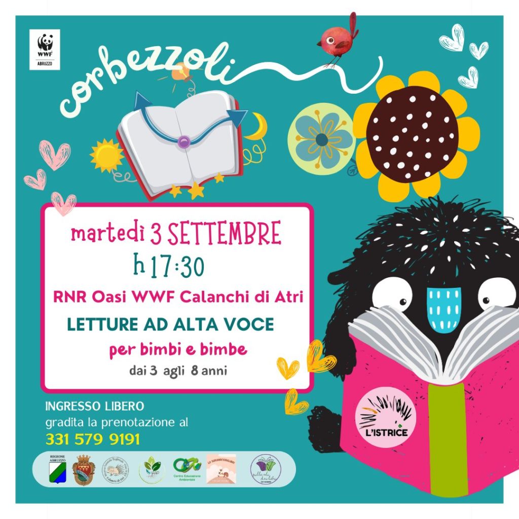 Letture ad alta voce ad Atri con L'Istrice in Riserva per i bimbi